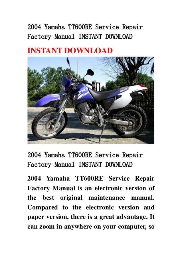manual yamaha tt600